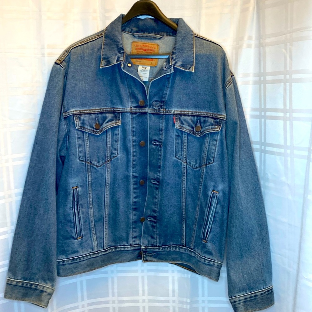 Vintage Levi Strauss Blue Denim Levi’s Trucker Jacket Size Large